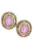 Hollywood Ready Lavender Statement Earrings