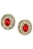 Hollywood Ready Red Statement Earrings