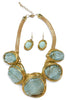 Queen Of Hearts Turquoise Statement Necklace