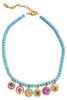 TOVA Anges Turqoise Charm Necklace