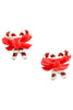 Candy Cane Lane Red Studded Earring