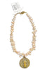 Made In The Deep South 1940s Medal Baroque Pearls Necklace