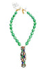 Made In The Deep South 1960s Cabochon Brooch 1960s Glass Bead Necklace