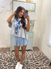Now And Again Heather Grey Short Sleeve Top