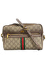 Gucci GG Supreme PVC & Leather Shoulder Bag