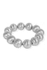 Chic Brushed Silver Ball Stretch Bracelet