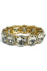 Rachael Crystal and Gold Stretch Bracelet