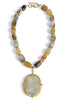 Virtue Alexis Agate Beaded Pendant Necklace