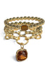 TWT® Elizabeth Topaz Charm Stretch Bracelet Set