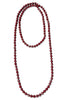 High Tide Burgundy Faceted Bead Wrap Necklace