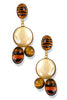 Yochi Full Proof Tiger Eye Dangle Earrings