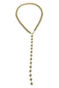 Being Told Gold Tassel Beaded Chain Necklace