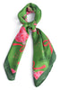 Deck The Halls Green Ornament Square Scarf