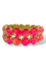 TOVA Olivia Mega 2 Strand Electric Pink Ignite Brandy Bracelet