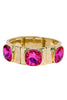 Get Me Through This Fuchsia Stone Stretch Bracelet