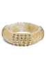Feeling Good Ivory Studded Acrylic Bangle Bracelet