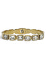 Grace Gold & Clear Cuff Bracelet