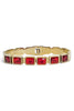 Grace Gold & Red Cuff Bracelet