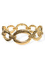 Run For The Hills Gold Oval Chain Stretch Bracelet
