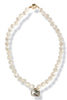 Eye Candy White Beaded Necklace