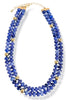Coming Back Around Blue Layer Beaded Necklace