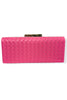 Pretty In Pink Woven Clutch Bag
