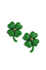 Clover Kisses Light Green Stud Earrings