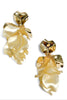 Flower Power Ivory Dangle Earrings