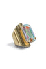 Mermaid Gold & Abalone Adjustable Ring
