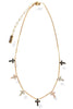 TOVA Multi Cross Candy Glam Blush Necklace