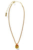 TOVA Milli Light Topaz/Citrus Lime Brandy Necklace