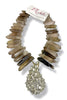 Made in the Deep South 1950s Brooch 1960s Quartz Bead Necklace