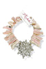 Made in the Deep South 1950s Brooch 1960s Pink Opal Bead Necklace
