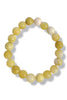 Keep It Going Yellow Beaded Stretch Bracelet