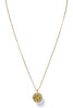 Isabel Yellow CZ Charm Necklace