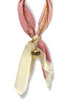 Right This Way Dark Pink and Gold Chain Scarf Necklace