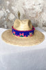 Straw Hat w/Band - 83 - SALE