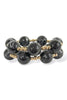 Gather For More Black Marble Ball Bracelet Set