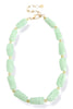 Tell Me More Mint Beaded Necklace