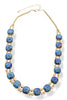 Nice Knowing You Blue Beaded Necklace