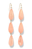 Playing In The Park Peach Teardrop Earring