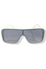 Jackson White Oversized Sunglasses