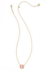 Baseball Short Pendant Necklace - Gold Ivory Mother Of Pearl | Kendra Scott