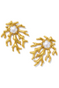 Shea Statement Stud Earring - Vintage Gold White Pearl | Kendra Scott