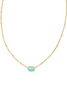 Elisa Mini Necklace - Gold Mint Magnesite | Kendra Scott - FINAL SALE