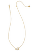 Cheer Short Pendant Necklace - Gold White MOP | Kendra Scott