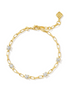 Lexi Chain Bracelet - Gold White Crystal | Kendra Scott