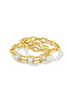 Lexi Ring Set - Gold White Crystal - Size 9 | Kendra Scott