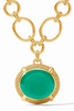 Cabochon Statement Necklace - Iridescent Emerald Green | Julie Vos | RESTOCK