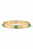 Catalina Stone Bangle - Iridescent Emerald Green | Julie Vos